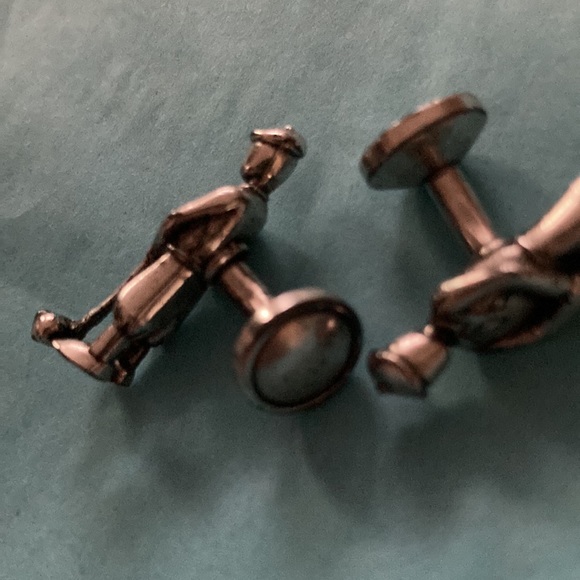 Vintage Golfer Cufflinks - Picture 3 of 5